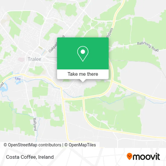 Costa Coffee map