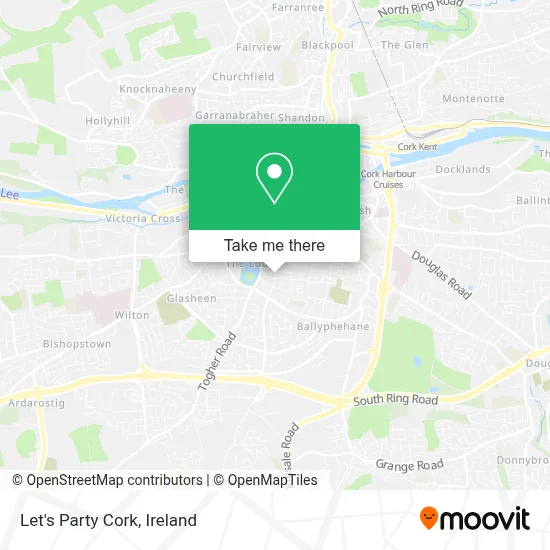 Let's Party Cork map