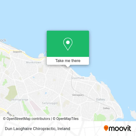 Dun Laoghaire Chiropractic map