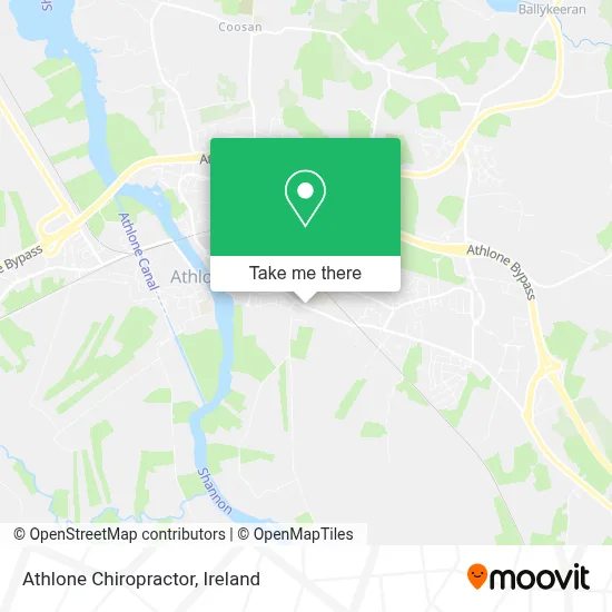 Athlone Chiropractor map