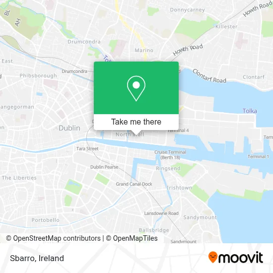 Sbarro map