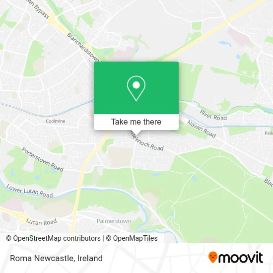 Roma Newcastle map