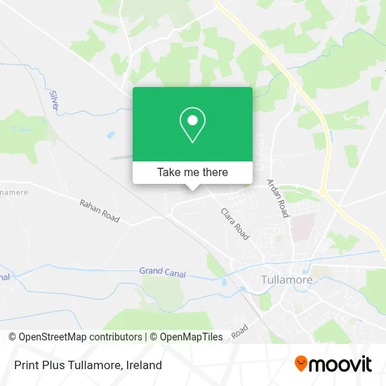 Print Plus Tullamore map