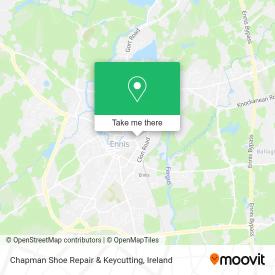 Chapman Shoe Repair & Keycutting map
