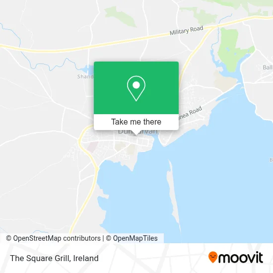 The Square Grill map