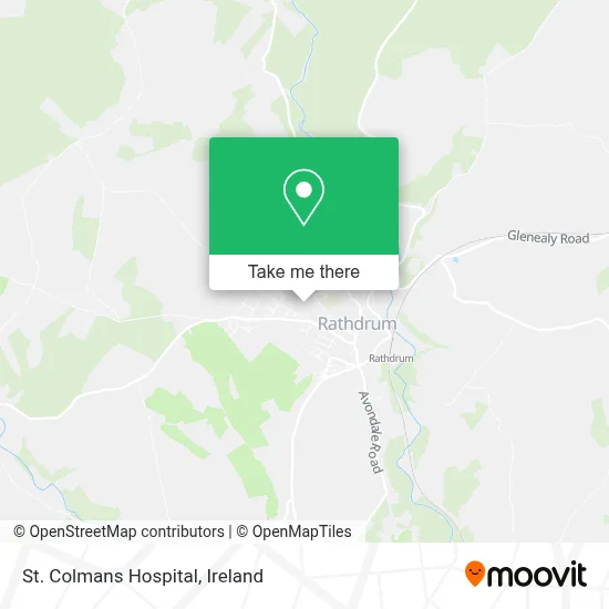 St. Colmans Hospital map