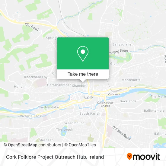 Cork Folklore Project Outreach Hub map