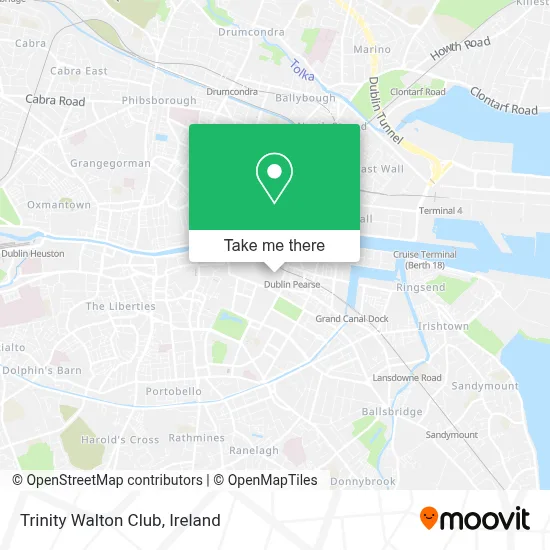 Trinity Walton Club map