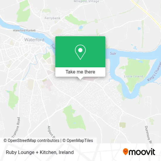 Ruby Lounge + Kitchen map