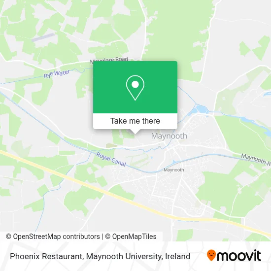 Phoenix Restaurant, Maynooth University map