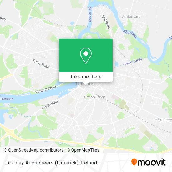Rooney Auctioneers (Limerick) map
