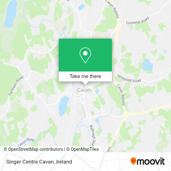Singer Centre Cavan map