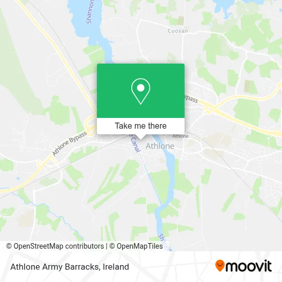 Athlone Army Barracks map