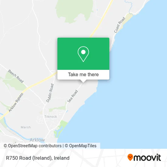 R750 Road (Ireland) map