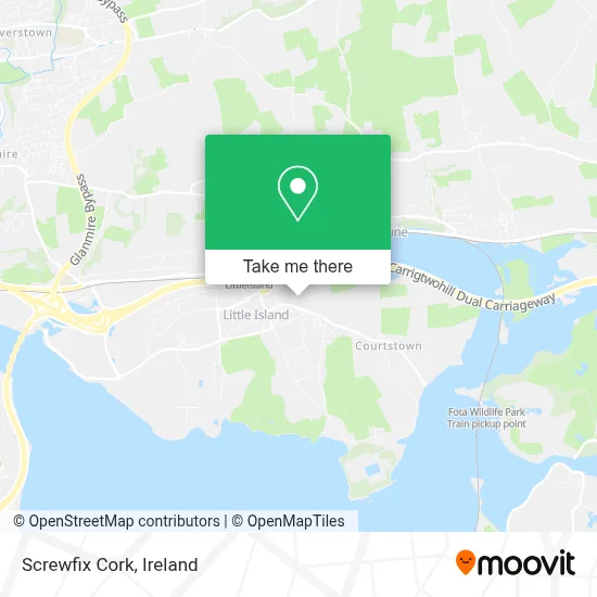 Screwfix Cork map