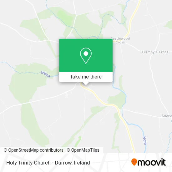 Holy Trinity Church - Durrow map