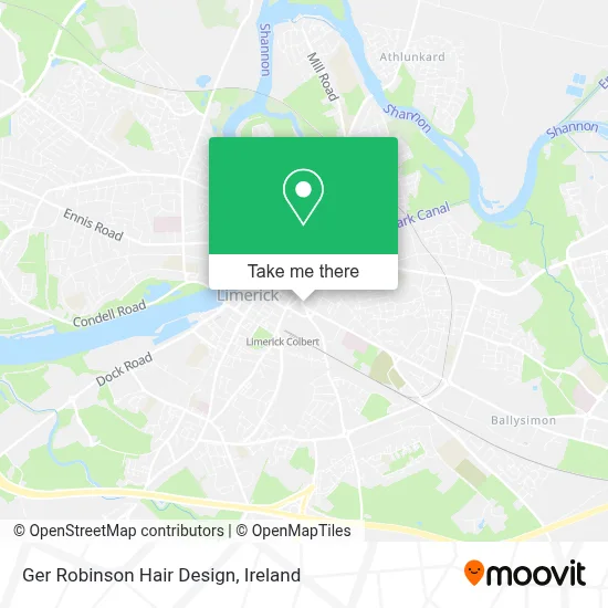 Ger Robinson Hair Design map