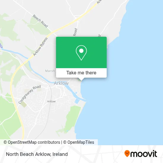 North Beach Arklow map
