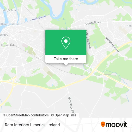 Räm Interiors Limerick map