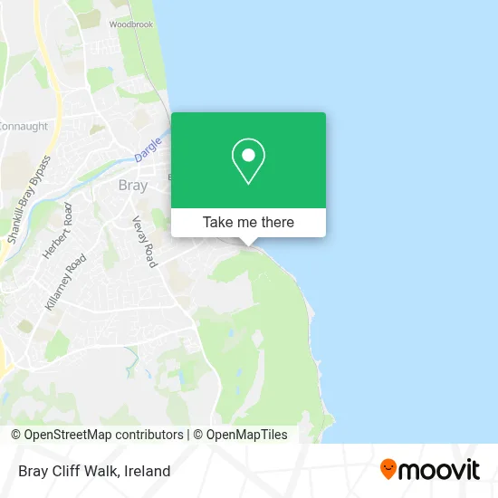 Bray Cliff Walk map