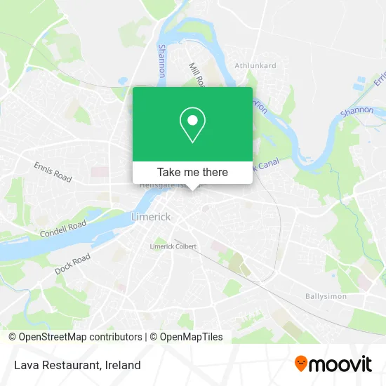 Lava Restaurant map