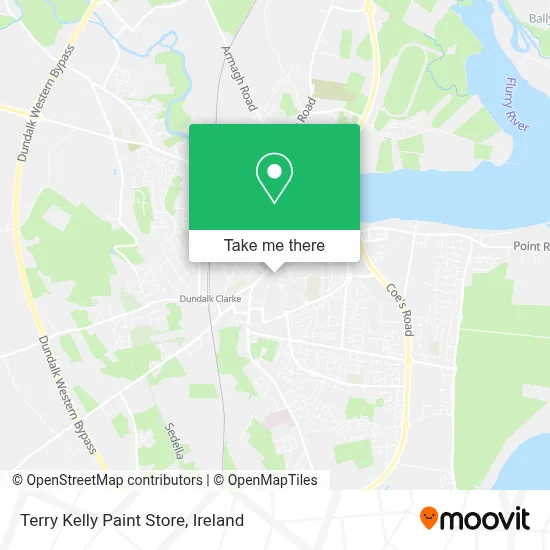 Terry Kelly Paint Store map