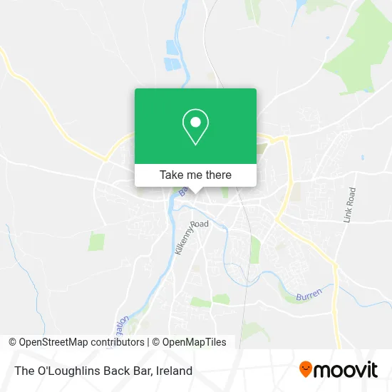 The O'Loughlins Back Bar map
