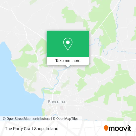 The Party Craft Shop map