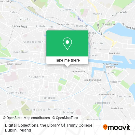 Digital Collections, the Library Of Trinity College Dublin map