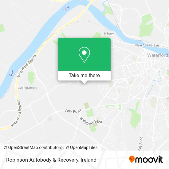 Robinson Autobody & Recovery map