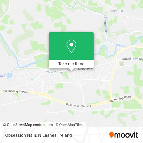 Obsession Nails N Lashes map