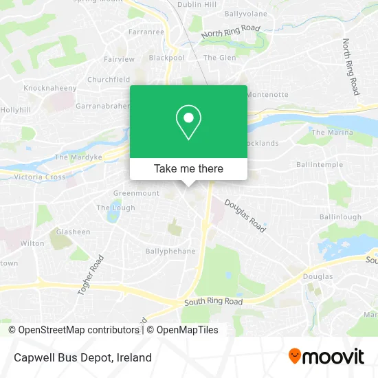 Capwell Bus Depot map