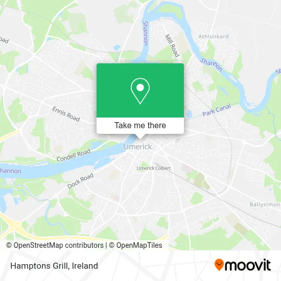 Hamptons Grill map