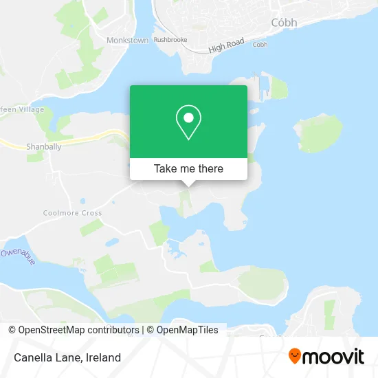 Canella Lane map