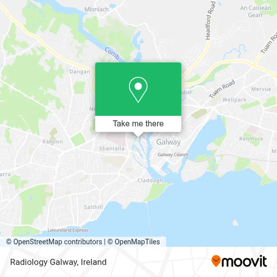 Radiology Galway map