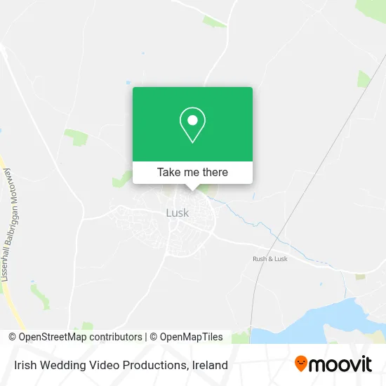 Irish Wedding Video Productions map