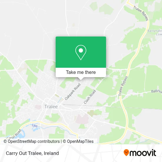 Carry Out Tralee map