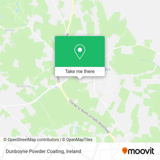 Dunboyne Powder Coating map