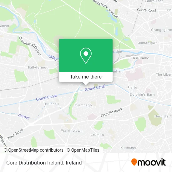 Core Distribution Ireland map