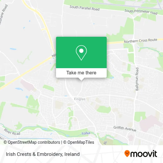 Irish Crests & Embroidery map