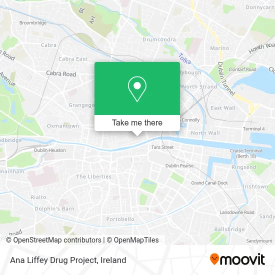 Ana Liffey Drug Project map