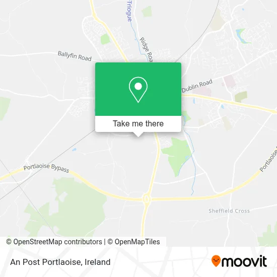 An Post Portlaoise map