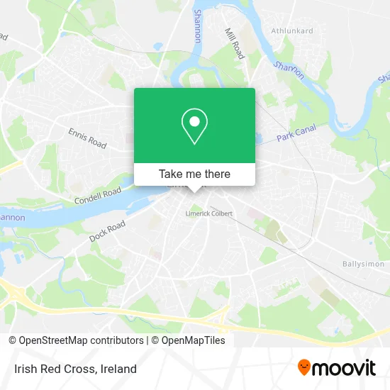 Irish Red Cross map