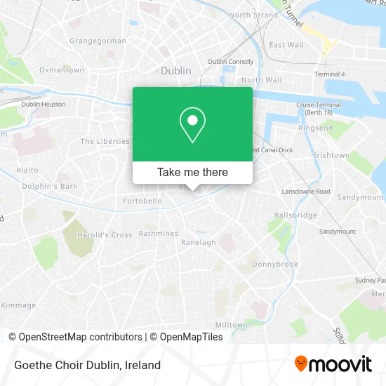 Goethe Choir Dublin map