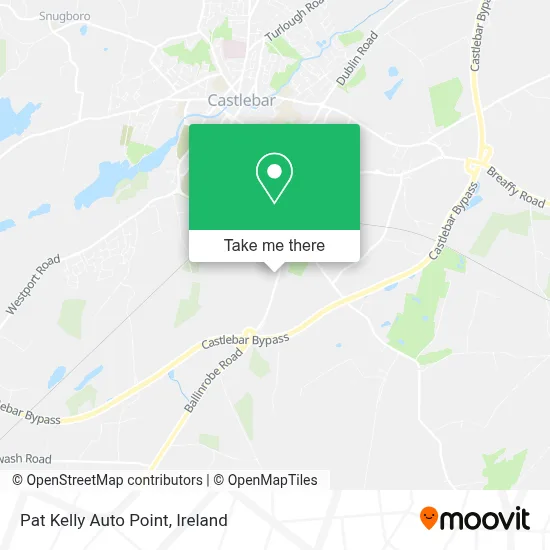 Pat Kelly Auto Point map
