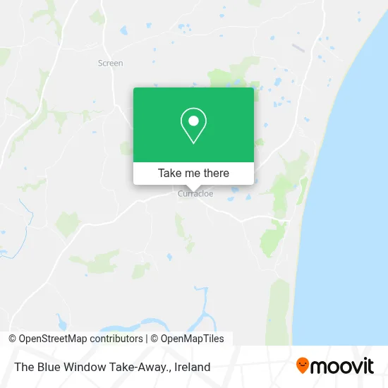The Blue Window Take-Away. map