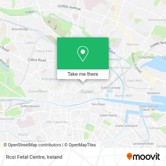 Rcsi Fetal Centre map