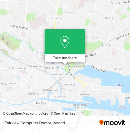 Fairview Computer Doctor map