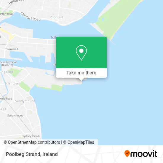 Poolbeg Strand map