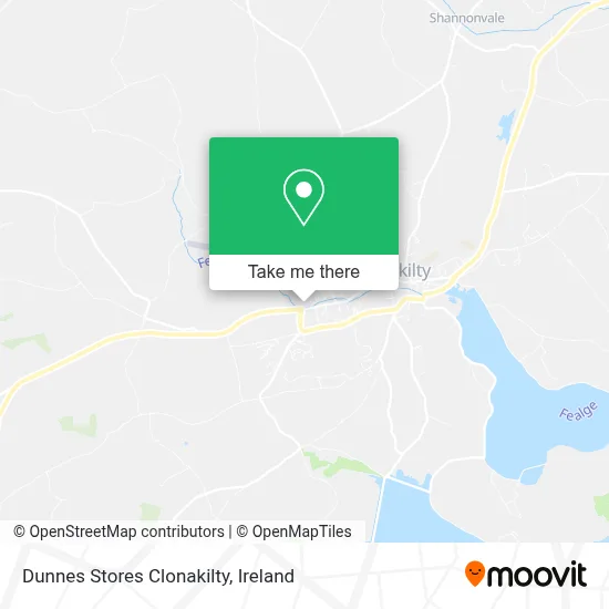 Dunnes Stores Clonakilty map